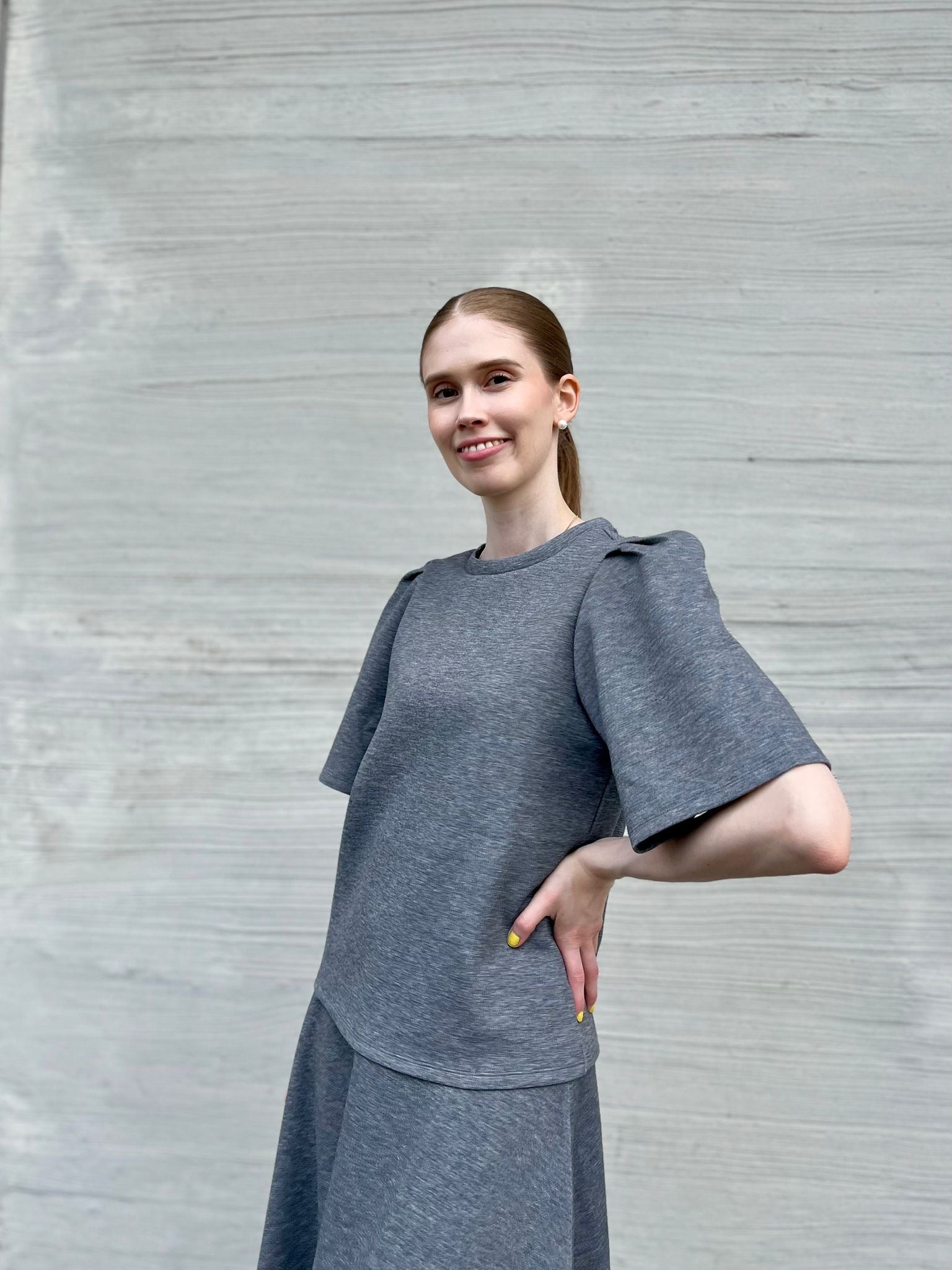 VIREFLECT Top - Medium Grey Melange